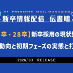 【27卒・28卒　新卒採用の現状整理】学生動向と初期フェーズの実態と打ち手  